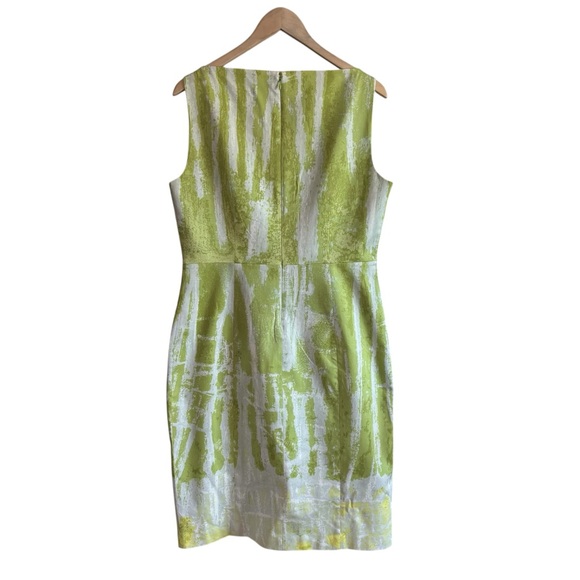 T TAHARI Rosalia Dress in Pear Nectar Style F41GE603 Size 14 - Picture 6 of 14